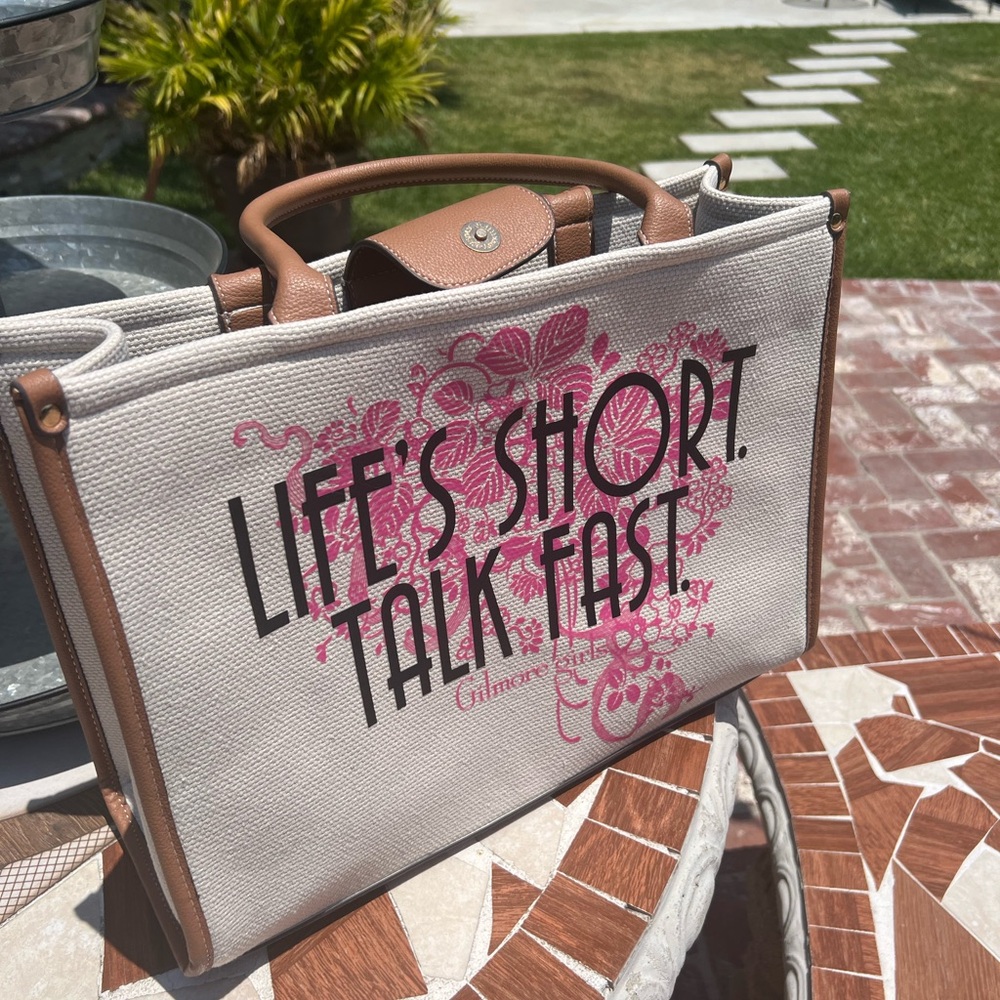 Stylish Cream and Brown Tote Bag